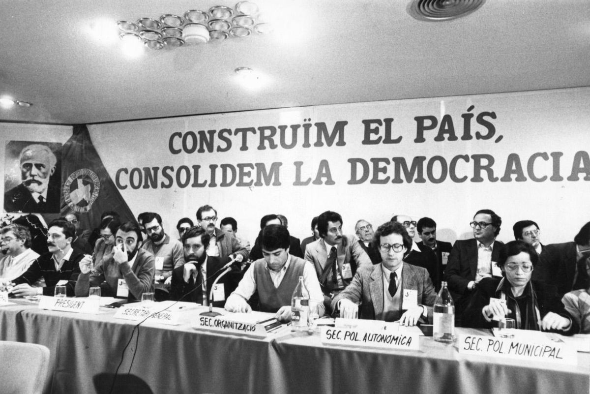 Celebración de una reunión del PSPV-PSOE.