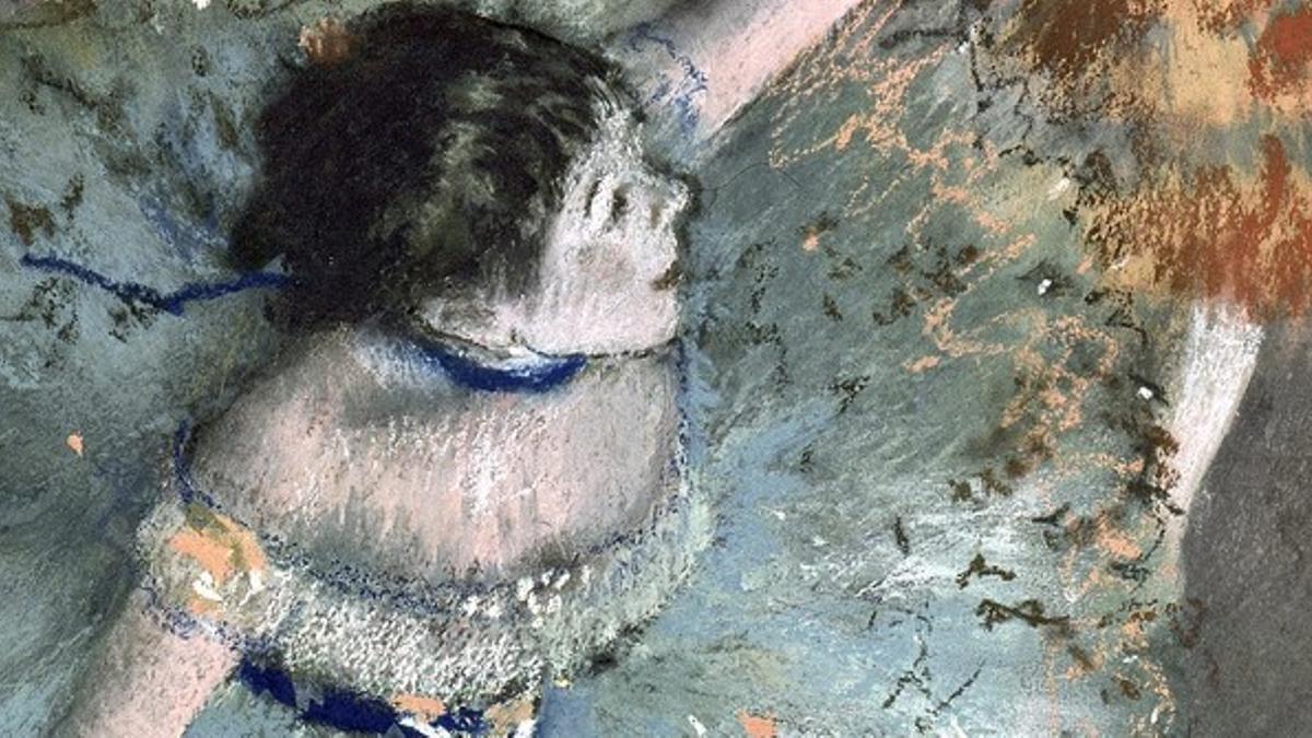 Detalle de la pintura Bailarina, de Degas, vista a través de la herramienta Art Project.