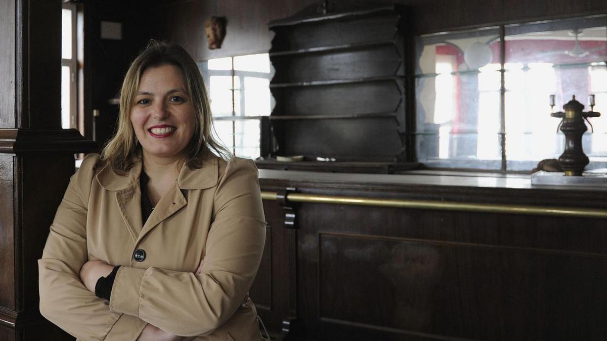 Ana Cela, en el antiguo Bar A Farola.