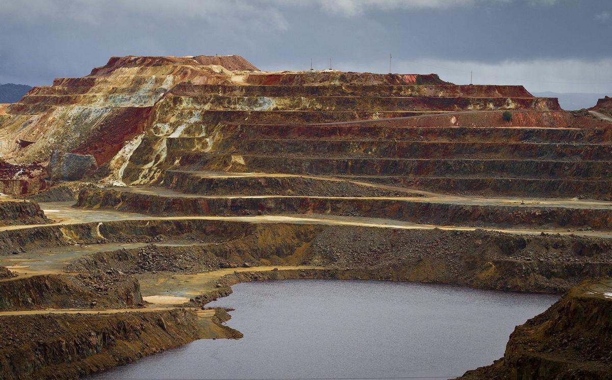 Las Minas de Riotinto en Huelva, situadas en la Franja Pirítica Ibérica.