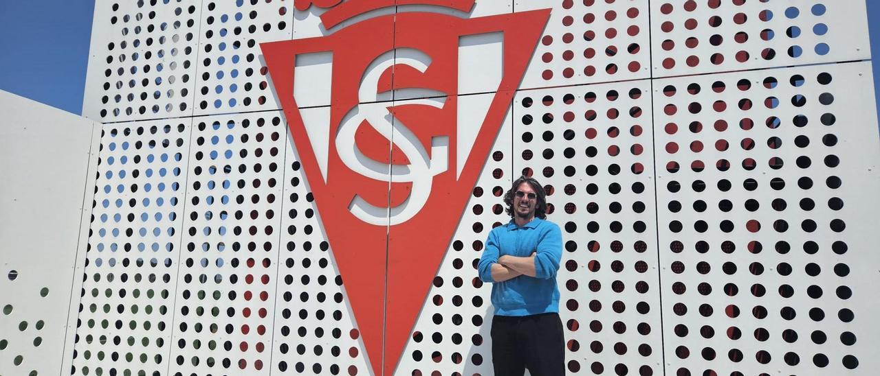 Javi Poves, este jueves, en Mareo.