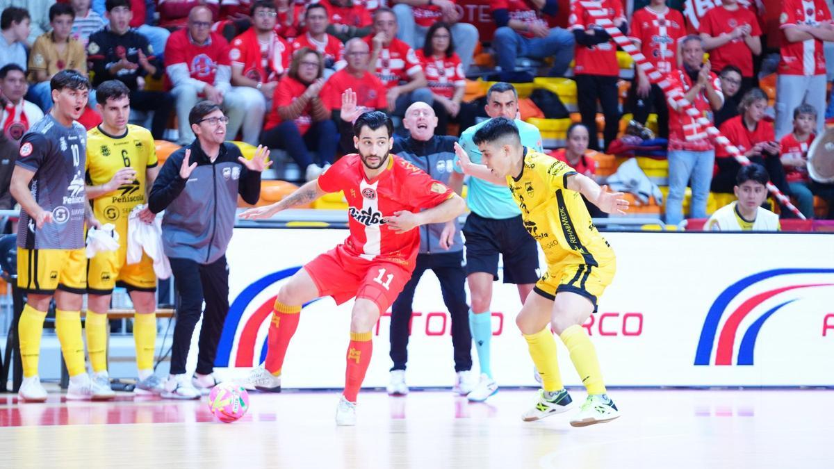 Imagen del 6-4 entre el Cartagena y el Peñíscola, de los octavos de final de la Copa del Rey.