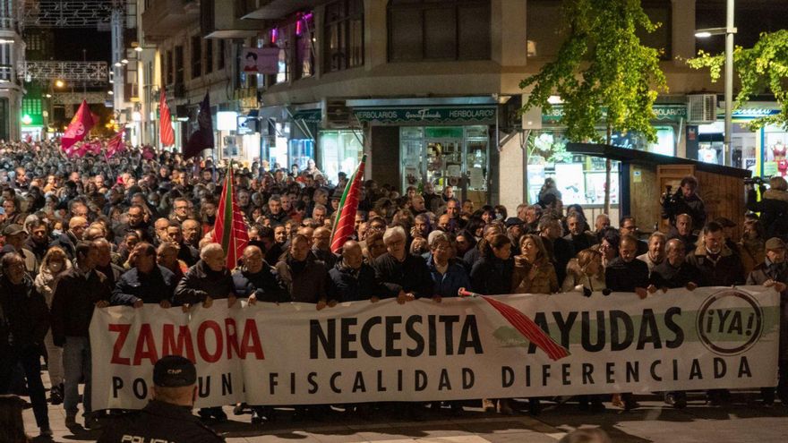 Manifestación a favor de la fiscalidad diferenciada. |