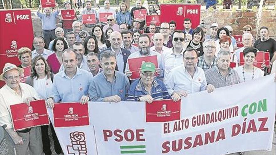 socialistas del alto guadalquivir muestran su apoyo a la candidata a la secretaría del partido susana díaz