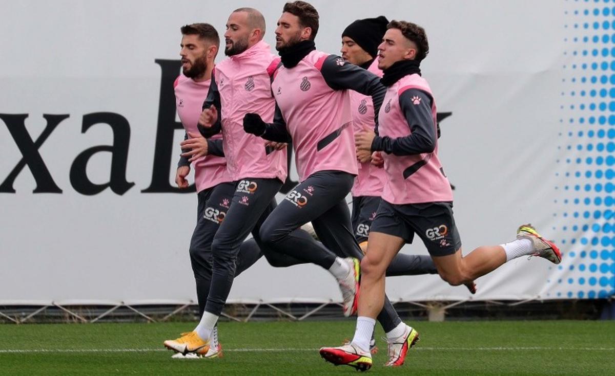 El Espanyol se entrenó este lunes