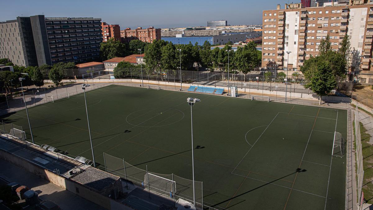 El campo de fútbol del UE Sants