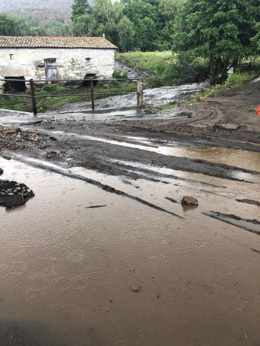 Las lluvias dejaron las vías cubiertas de barro // FdV