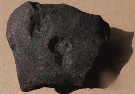 El meteorito hallado en Traspena.