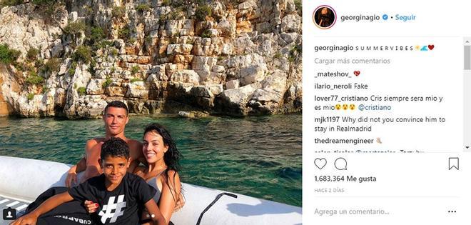 Cristiano Ronaldo, Georgina Rodríguez y Cristiano Jr., de vacaciones en Grecia