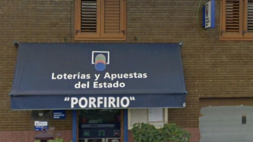 Imagen de la Administración donde se selló el boleto ganador.