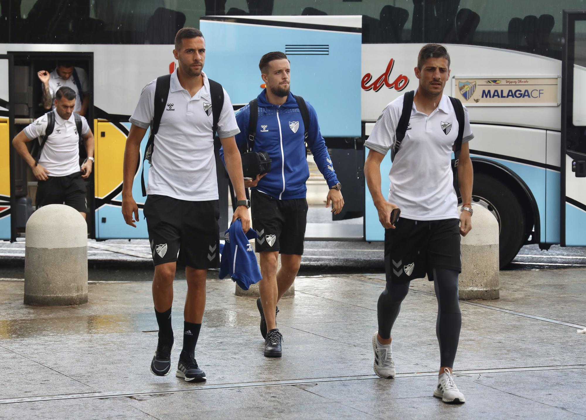 La plantilla del Málaga CF parte hasta Vitoria