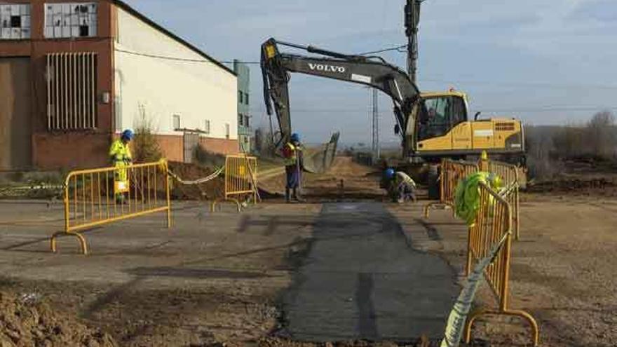 Un grupo de trabajadores de la construcción.