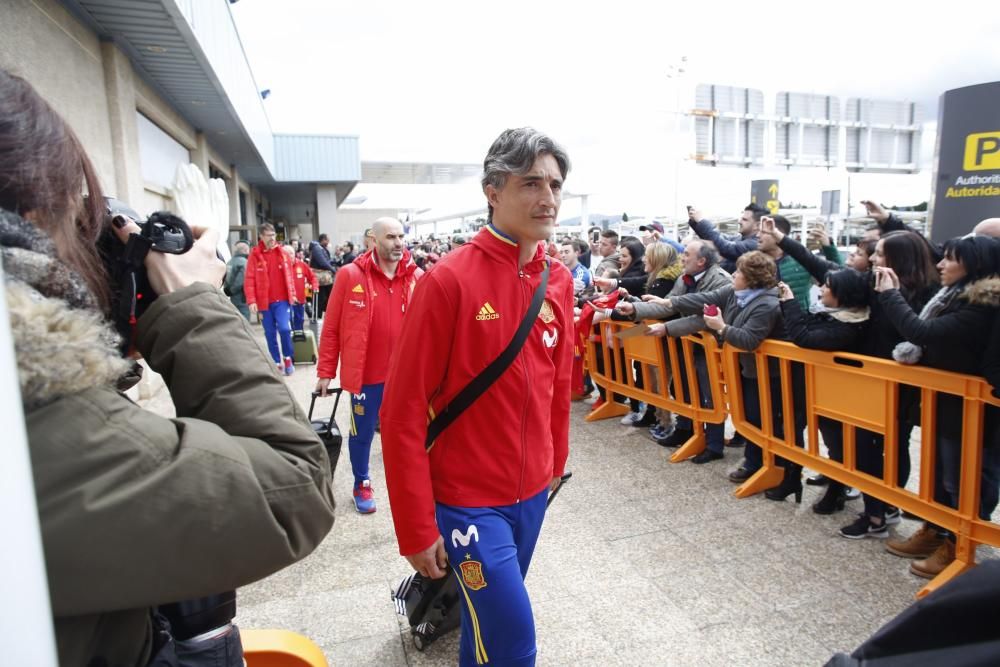 La selección española ya está en Asturias para su partido ante Israel