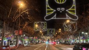 El passeig de Sant Joan de Barcelona tindrà enllumenat nadalenc per primera vegada aquest any