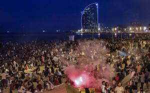 Celebración de la verbena de Sant Joan el 2019.