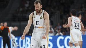 Sergio el Chacho Rodríguez, durante un partido esta temporada con el Real Madrid.