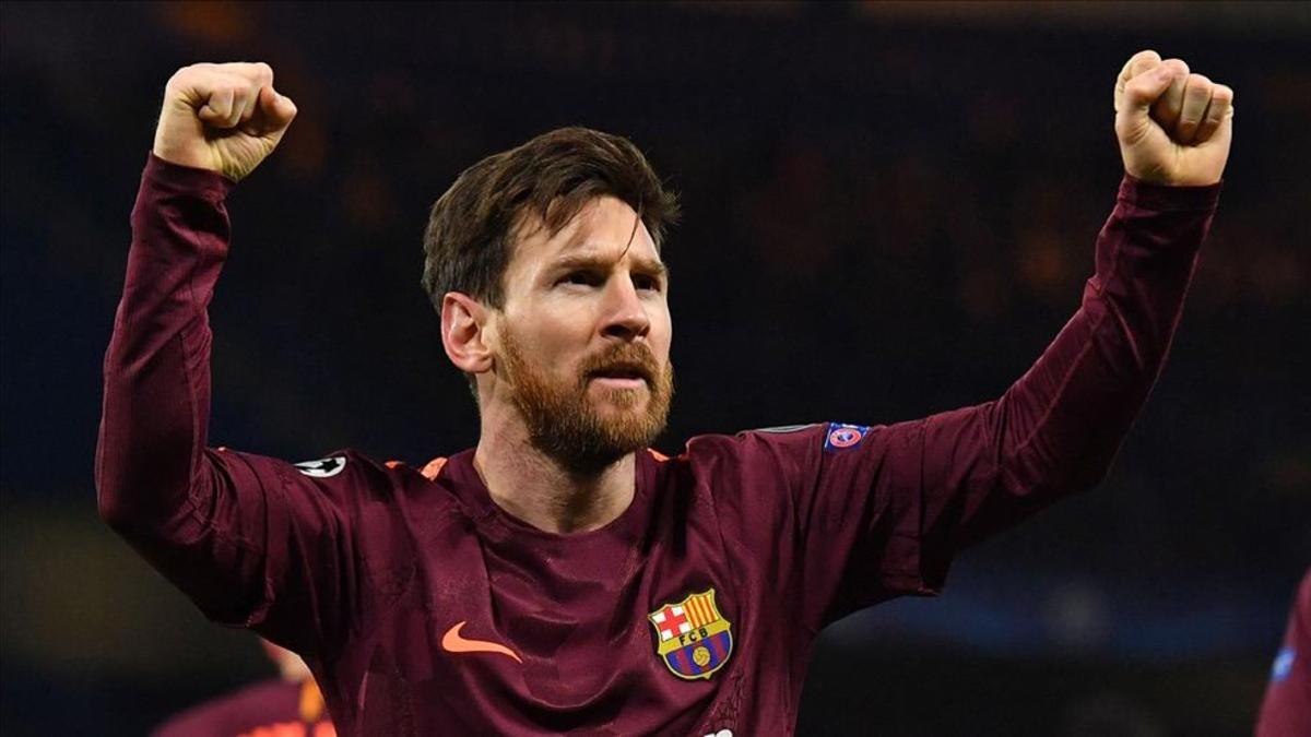 Messi fue uno de los héroes del equipo en Stamford Bridge