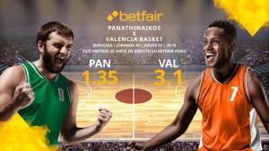 Panathinaikos BC vs. Valencia Basket: horario, TV, estadísticas, clasificación y pronósticos