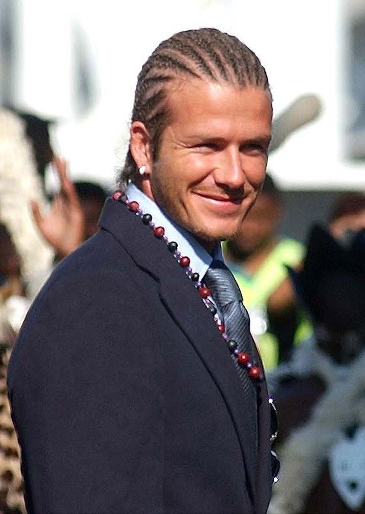 David Beckham y su peinado más famoso.