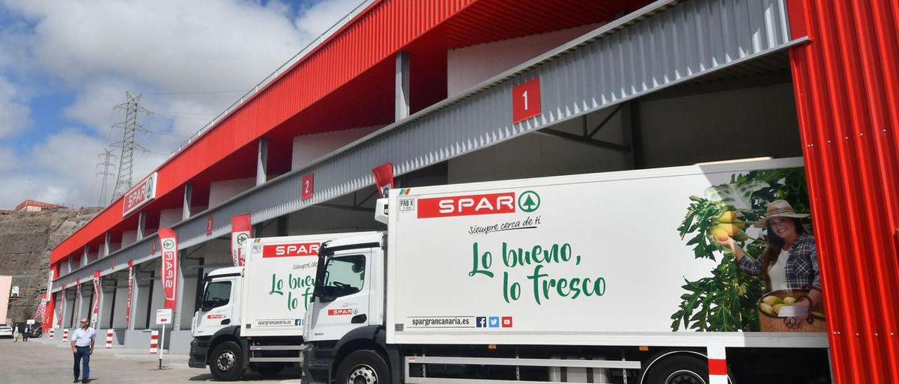 Centro logístico de Spar, empresa galardonada, en Mercalaspalmas.