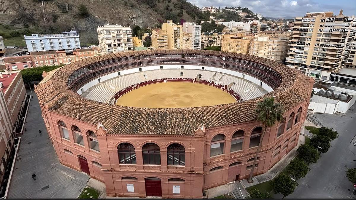 Panorámica de la plaza de toros de La Malagueta.