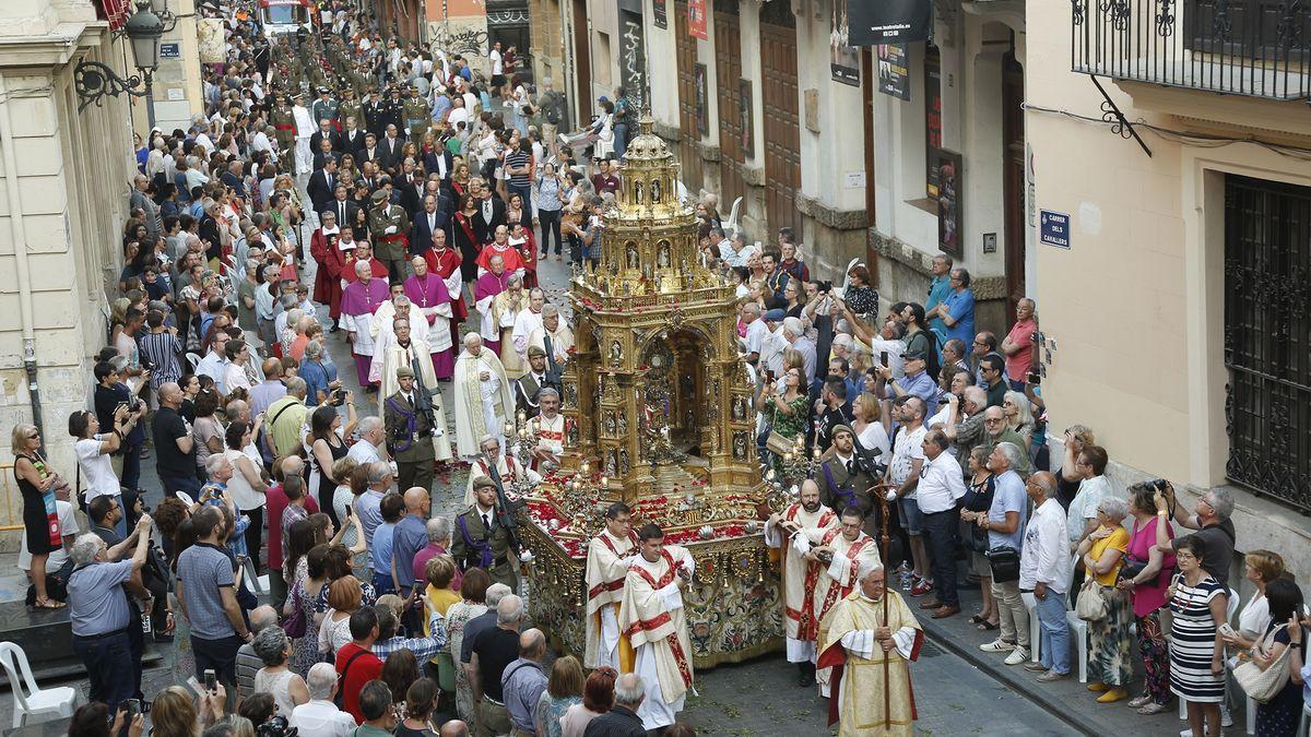 Procesión histórica en València: La Custodia de la Catedral saldrá a la calle este fin de semana