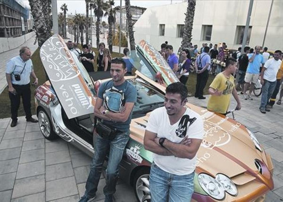 Un dels participants, el milionari àrab Raed Zidam, a l’arribar a l’Hotel W el maig del 2011.