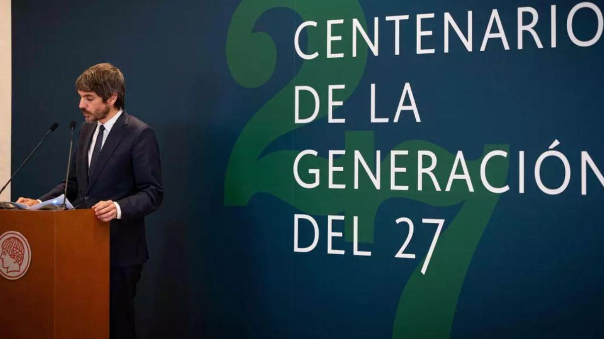 Ernest Urtasun, en la presentación de la Comisión Nacional para el Centenario del 27