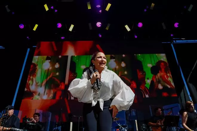 Miles de madrileños han disfrutado del concierto de Gloria Estefan en las fiestas de la Hispanidad 2025