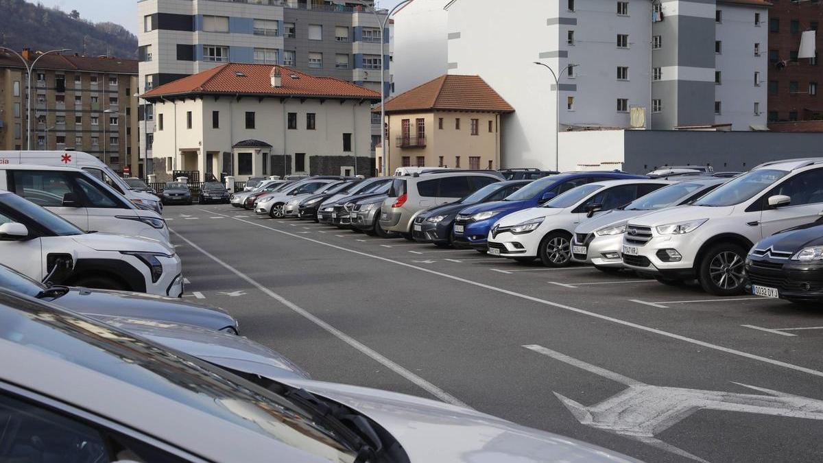 El parking de Oñón.