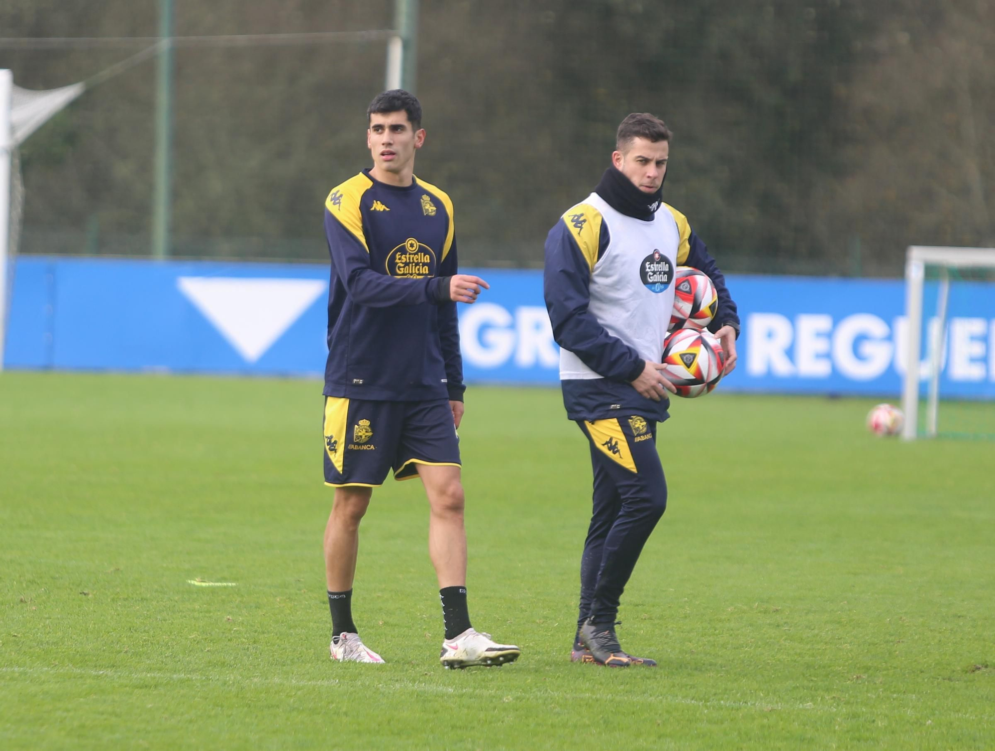 Entrenamiento del Deportivo en Abegondo