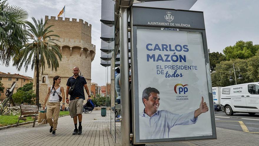 El PPCV saca a Mazón a la calle para darlo a conocer en València