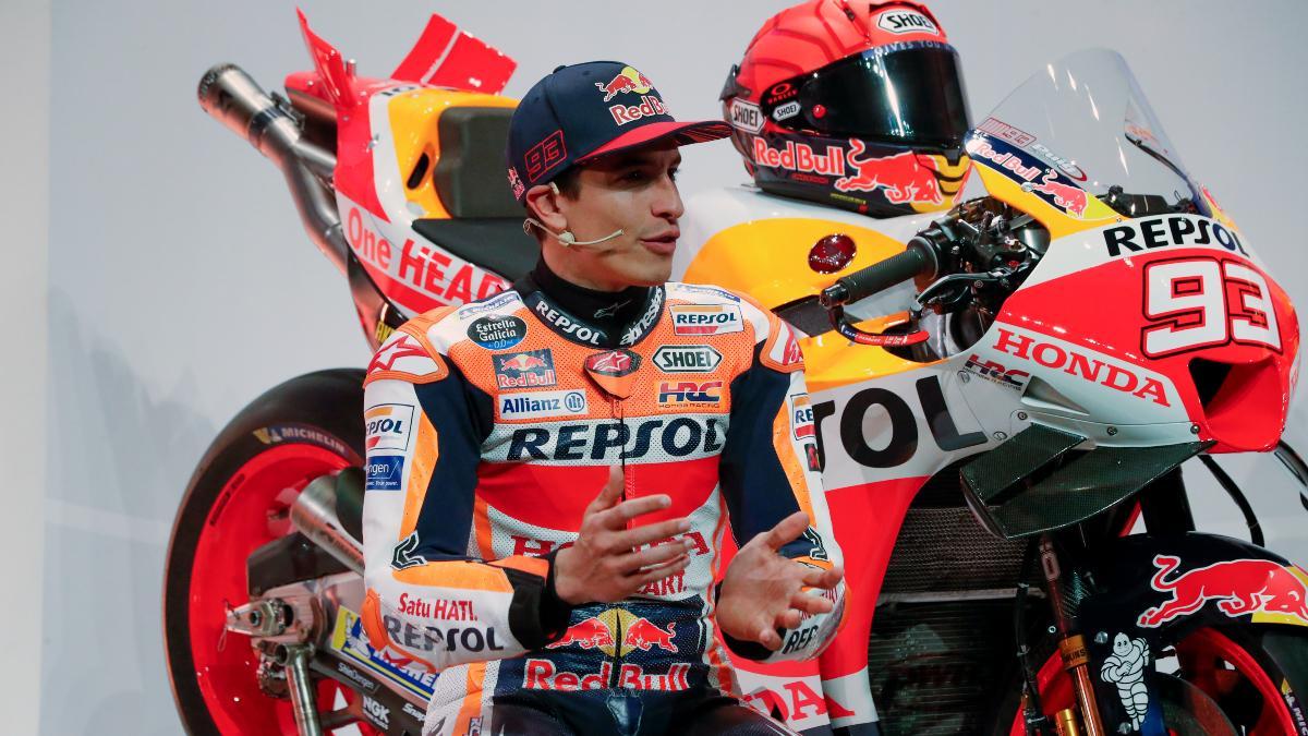 Marc Márquez en la presentación del Repsol Honda Team de la temporada 2023