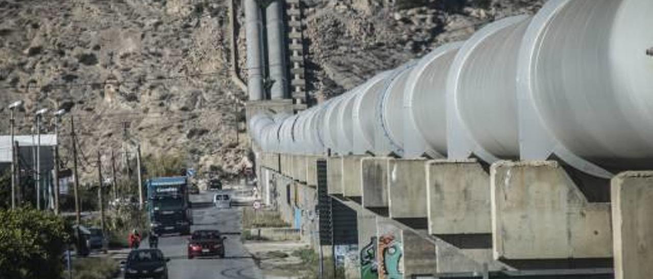 Infraestructuras del trasvase Tajo-Segura en la Vega Baja.