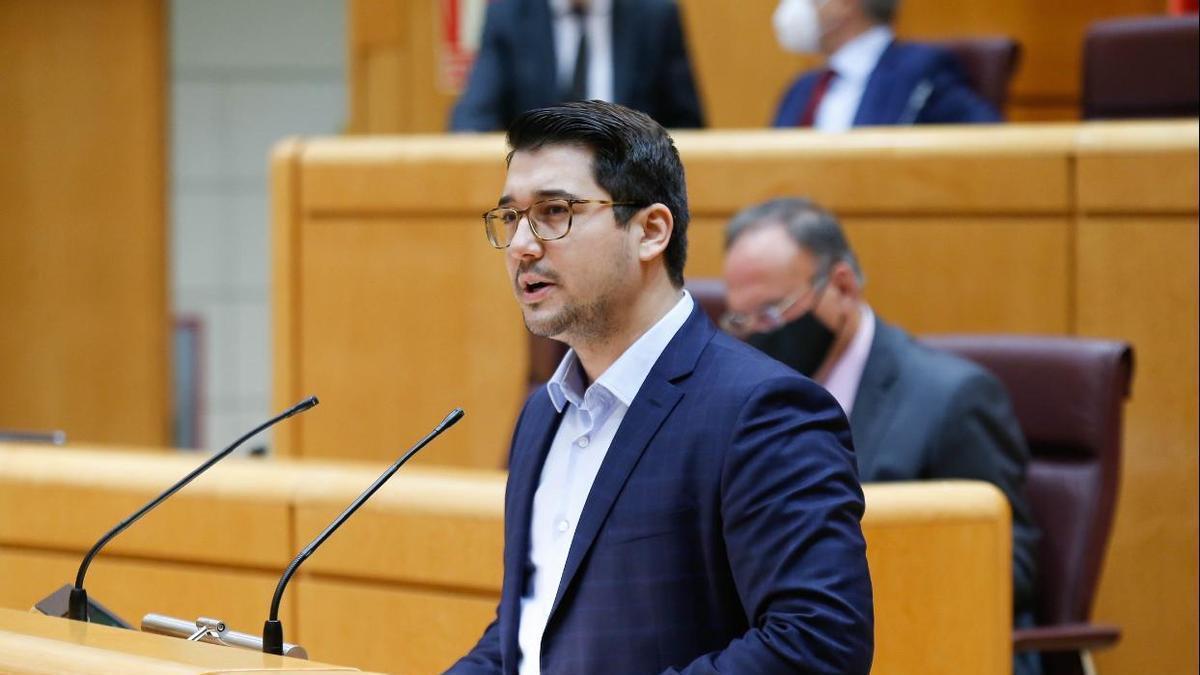 Fabián Chinea, senador de ASG, en una intervención en el Senado