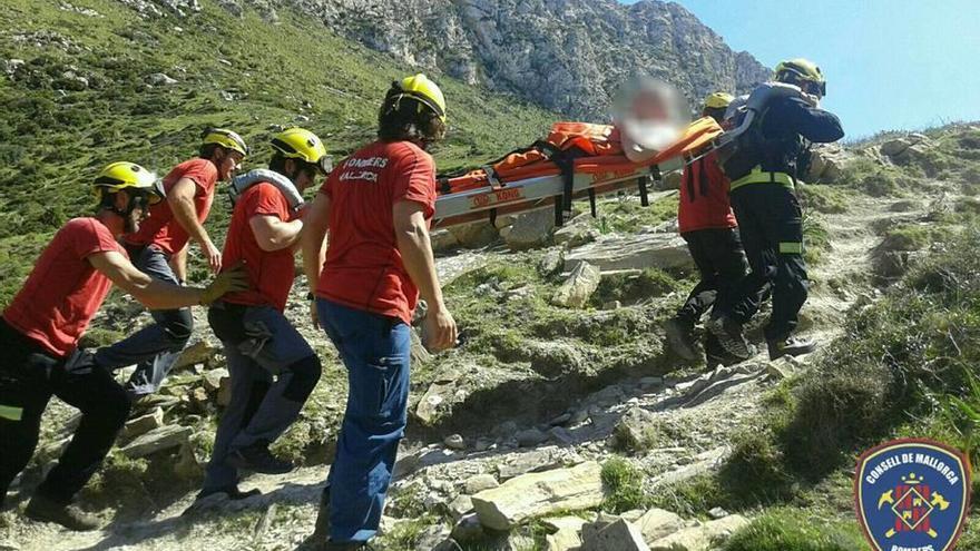 Rescatan a un excursionista holandés herido en Pollença