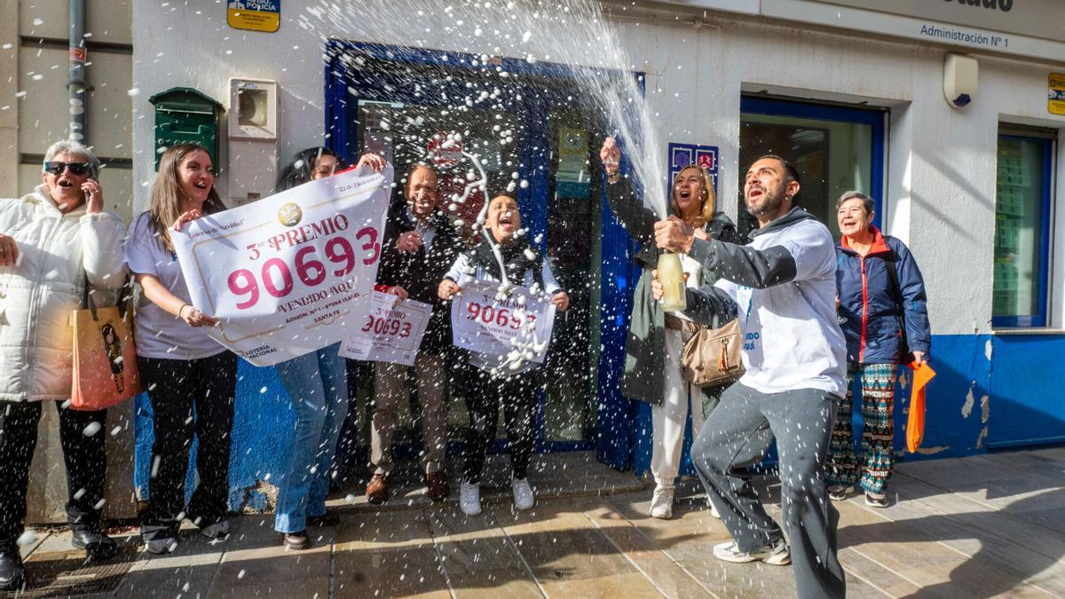 Vídeo | Lotería de Navidad 2025 en Andalucía: casi 84 millones de euros repartidos por las ocho provincias