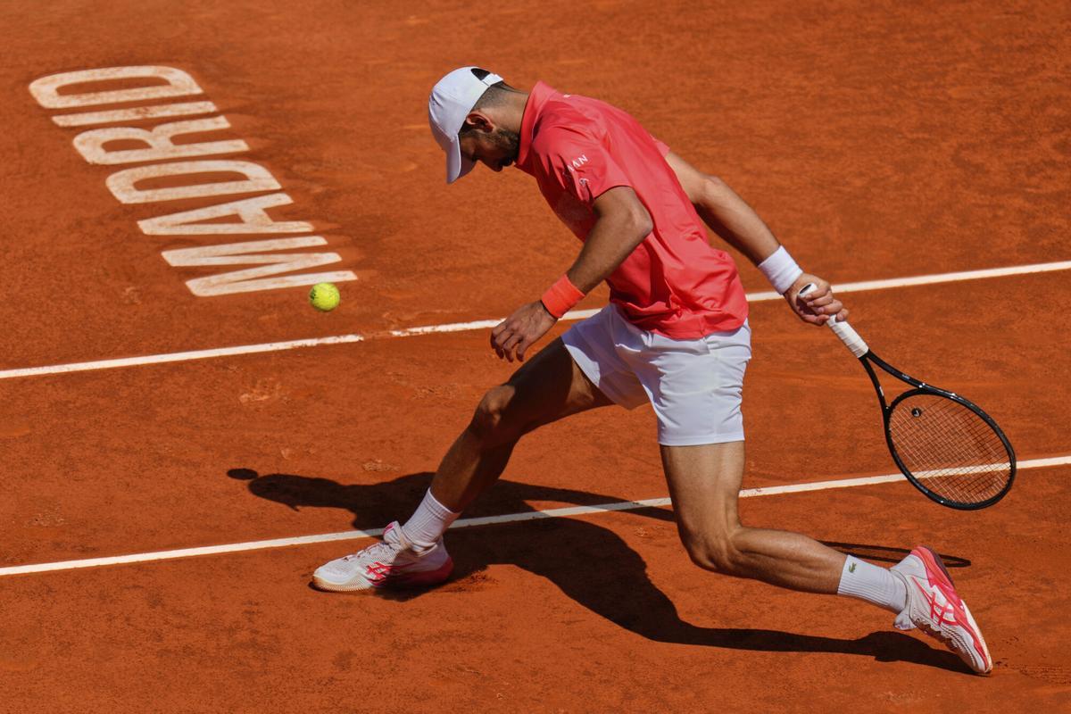 Novak Djokovic, ante Arnaldi en Madrid