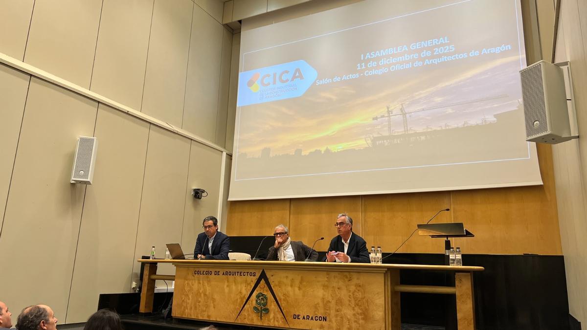 Asamblea General del clúster de la construcción de Aragón, celebrada este jueves.