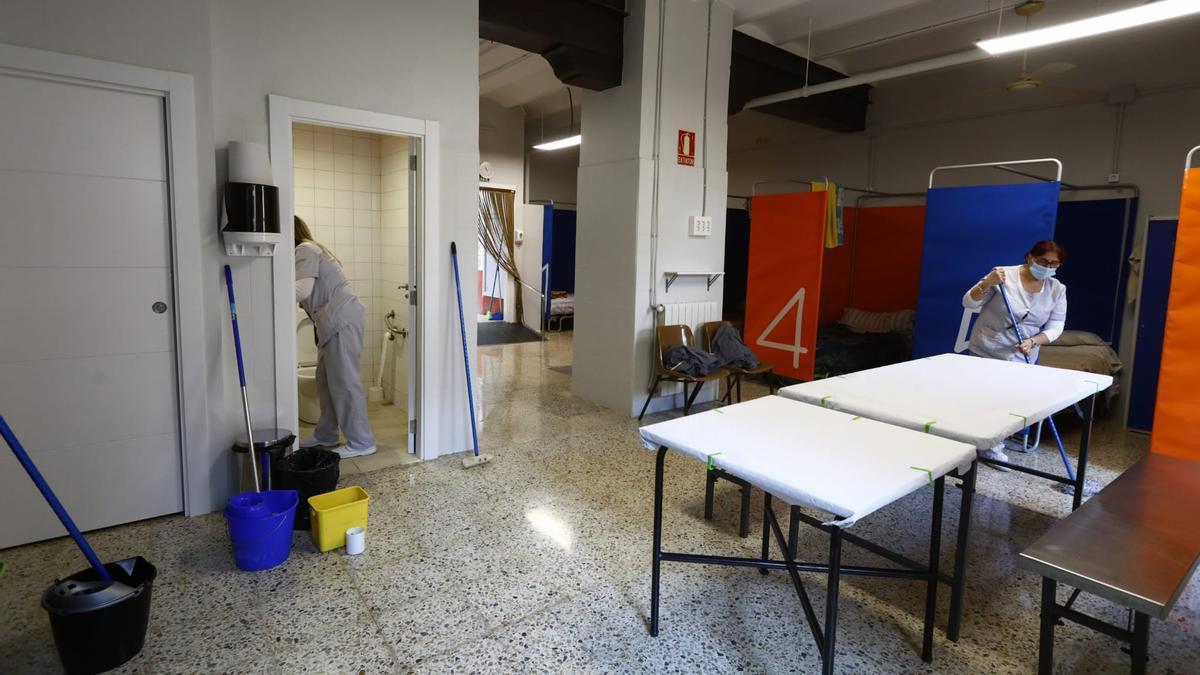 La Casa Abierta para hombres del albergue municipal de Zaragoza.