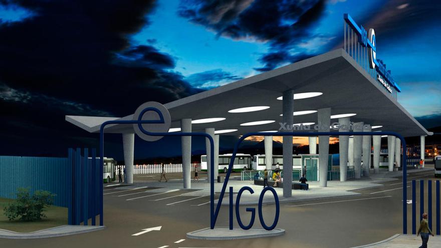 Recreación virtual de la futura estación de autobuses de Urzáiz // FARO