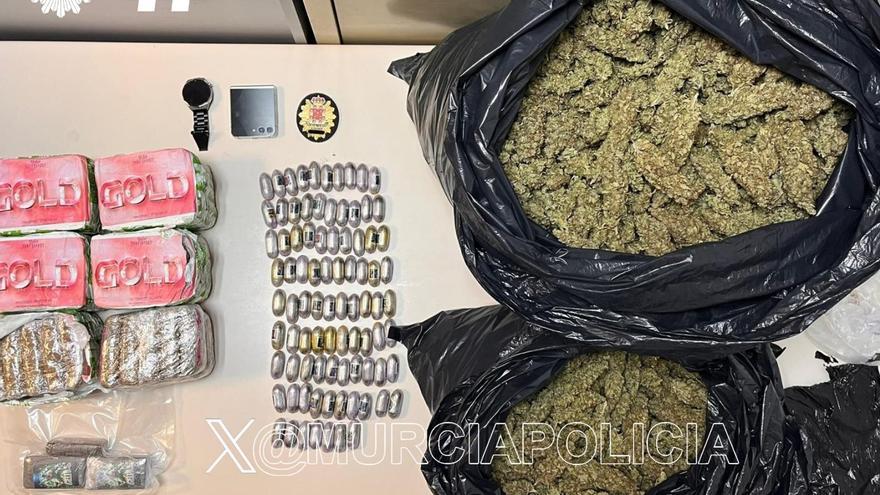 Detenido al ser sorprendido vendiendo droga en la pedanía murciana de Los Garres
