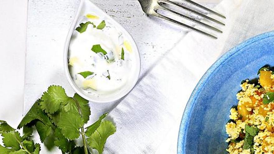 Von wegen vegetarisch schmeckt nicht: Probiere Sie doch mal ein Kürbis-Petersilien-Couscous