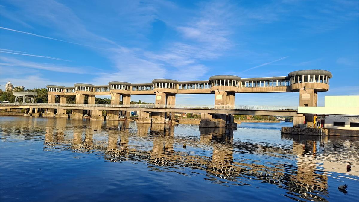 El río Mosa, en Lieja.