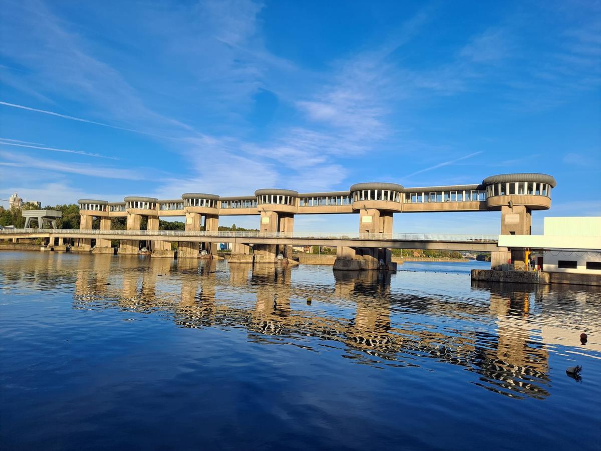 El río Mosa, en Lieja.