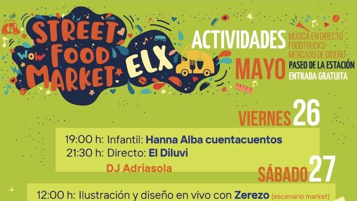 El cartel del Elx Street Food Market