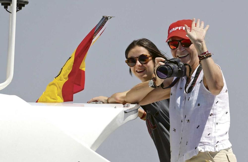 Felipe VI y Elena, en la Copa del Rey