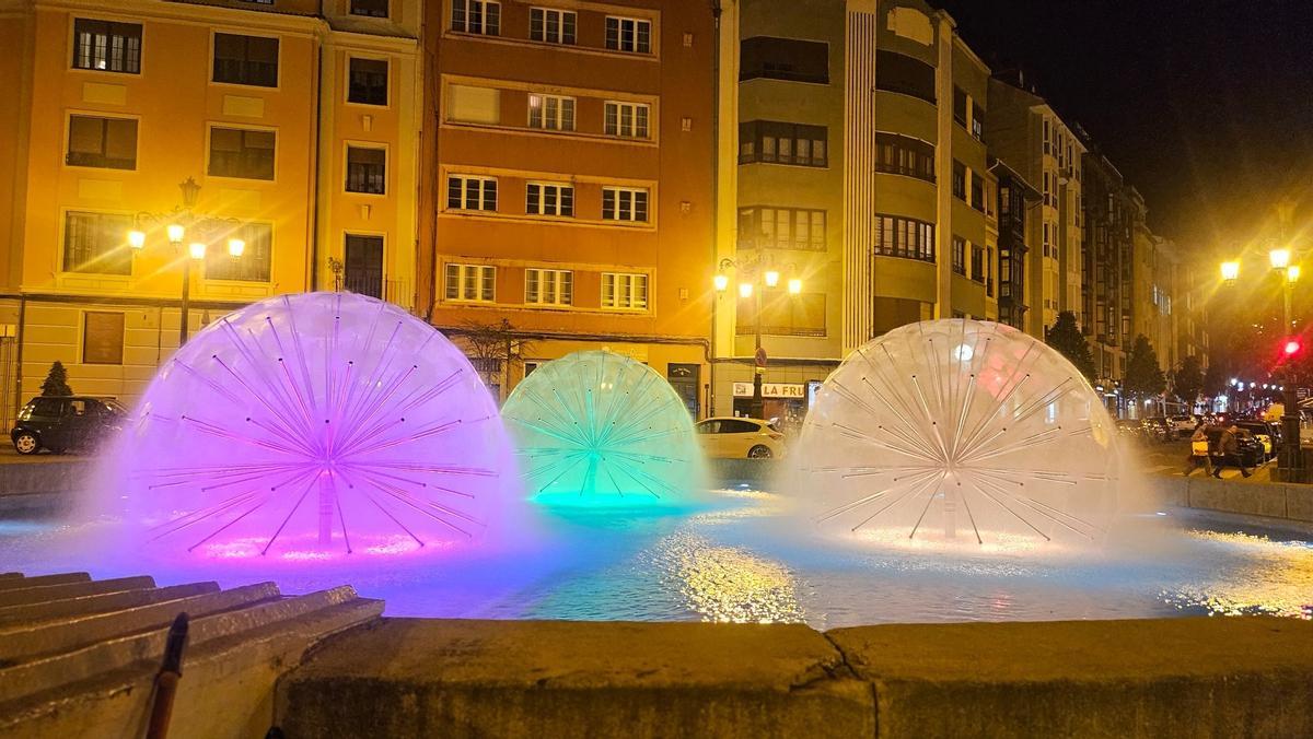 La nueva fuente de la plaza San Miguel.