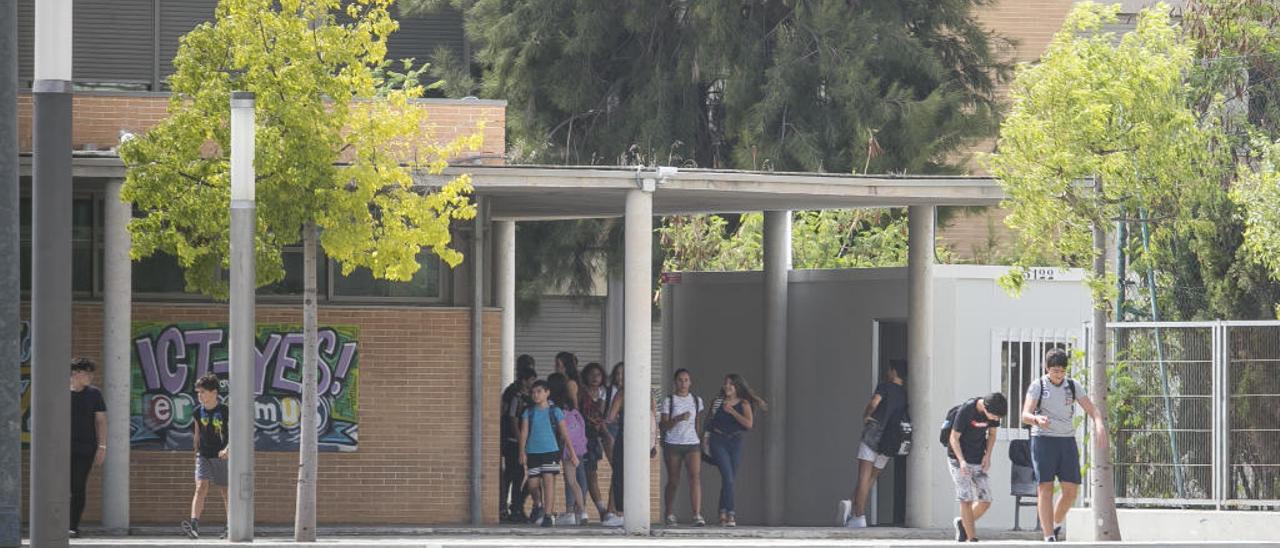 Nuevo barracón, este curso, para los estudiantes del Instituto de Secundaria Playa de San Juan.