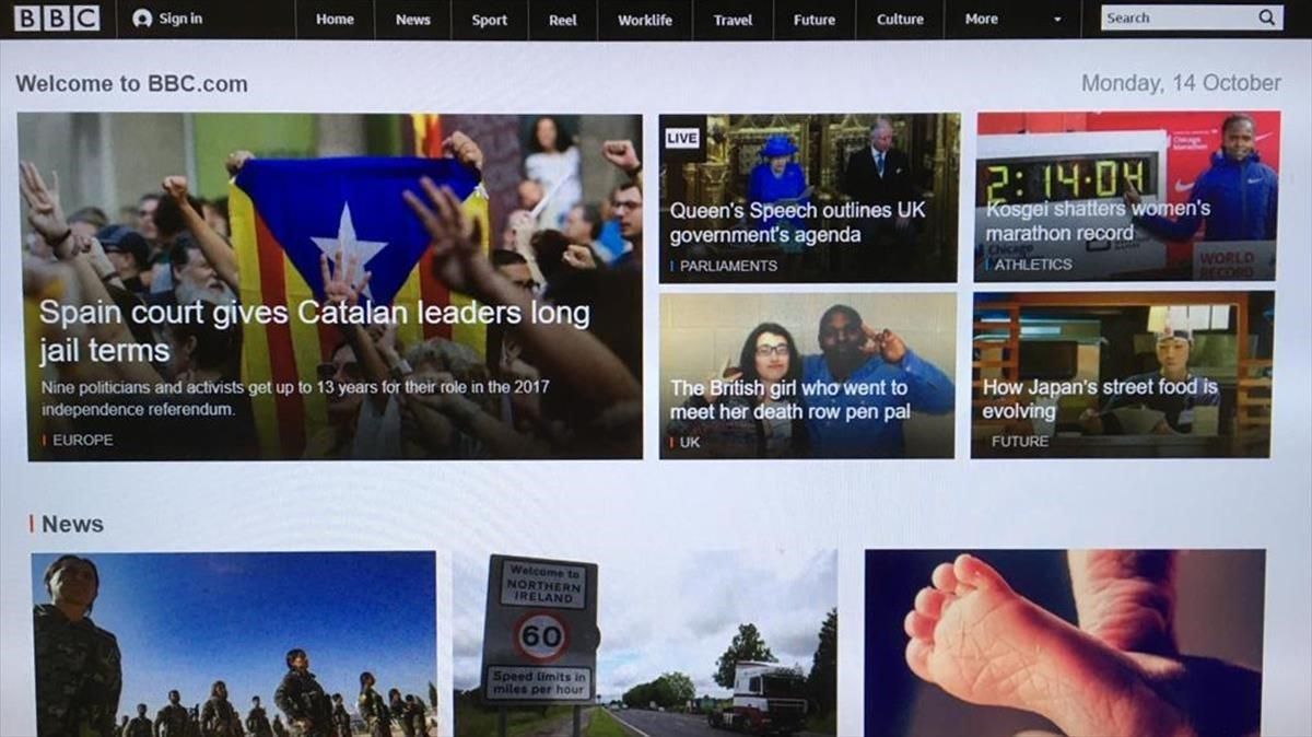 zentauroepp50396505 barcelona 14 10 2019 internacional web de la bbc  la prensa 191014125711